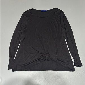 Apt. 9 Black Long Sleeve Shirt (Women’s XL)
